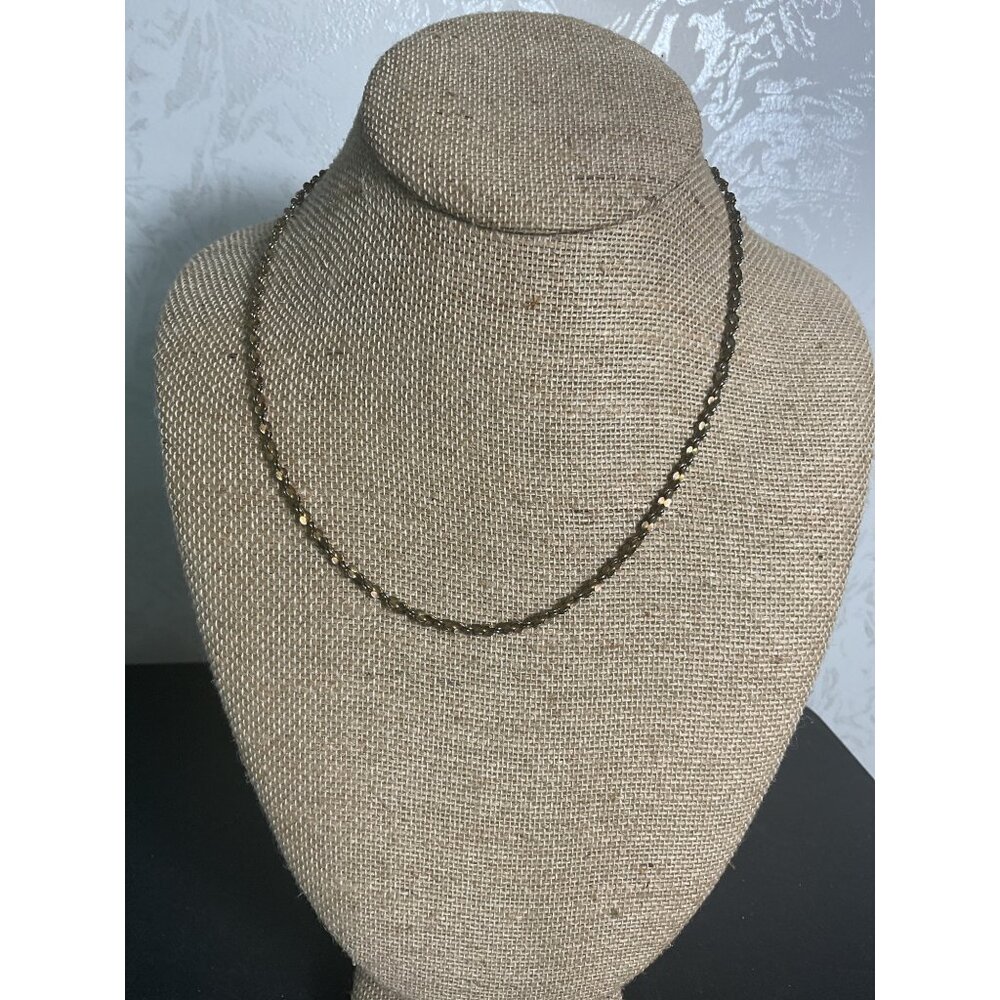 Gold-Tone Chain Necklace With Lobster Clasp For Women